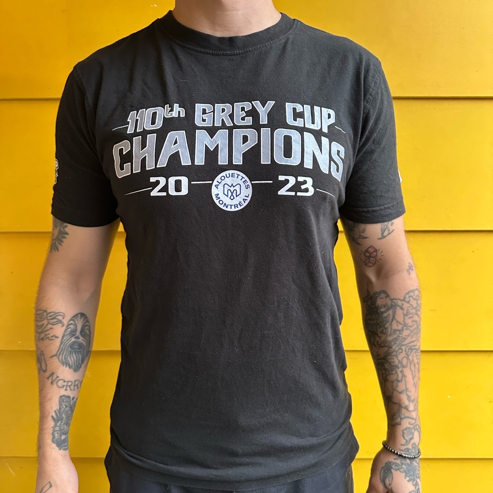Montreal Alouette’s - Black 110th Grey Cup Champions T-Shirt